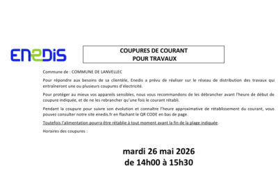 Coupure Enedis pour travaux