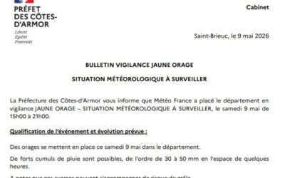 Vigilance météo – 09-05-2026